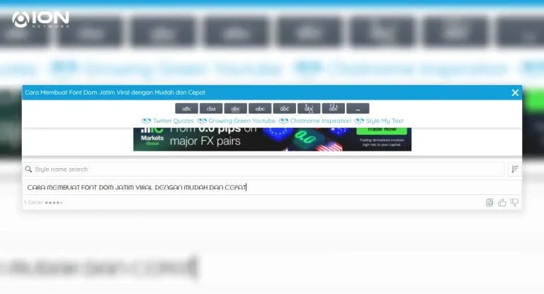 Cara Membuat Font Dom Jatim Viral dengan Mudah dan Cepat
