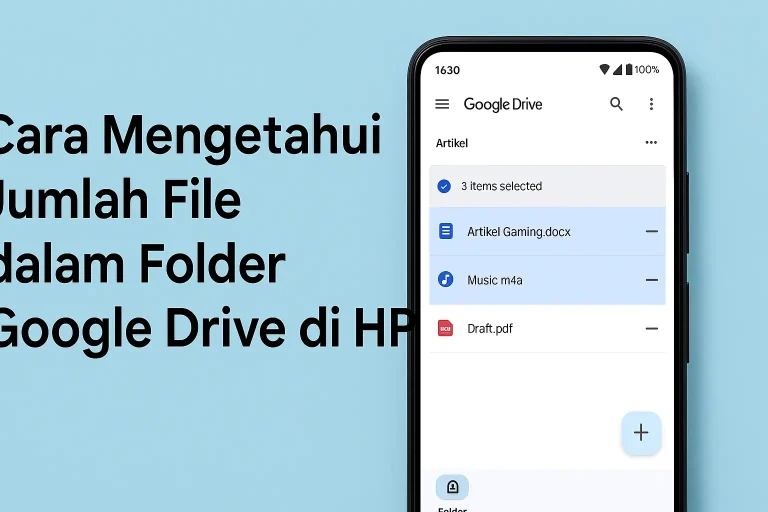 Cara Mengetahui Jumlah File dalam Folder Google Drive di HP Android