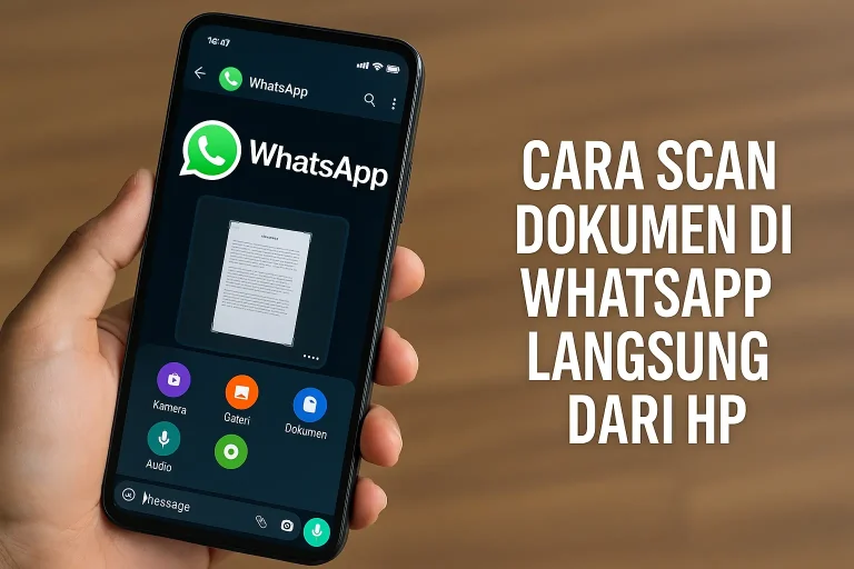 Cara Scan Dokumen di WhatsApp Langsung dari HP