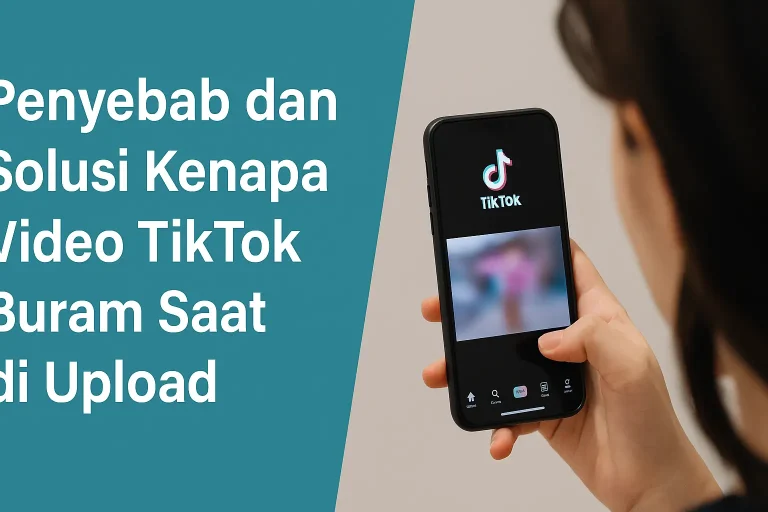 Penyebab dan Solusi Kenapa Video TikTok Buram Saat di Upload