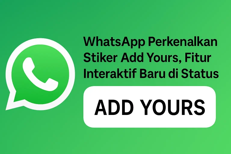 cara menggunakan stiker add yours di whatsapp