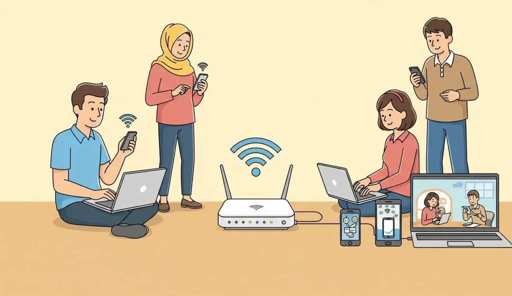 Kecepatan WiFi 5 Mbps Bisa Dipakai Berapa Orang? Ini Jawabannya Berdasarkan Penggunaan Nyata
