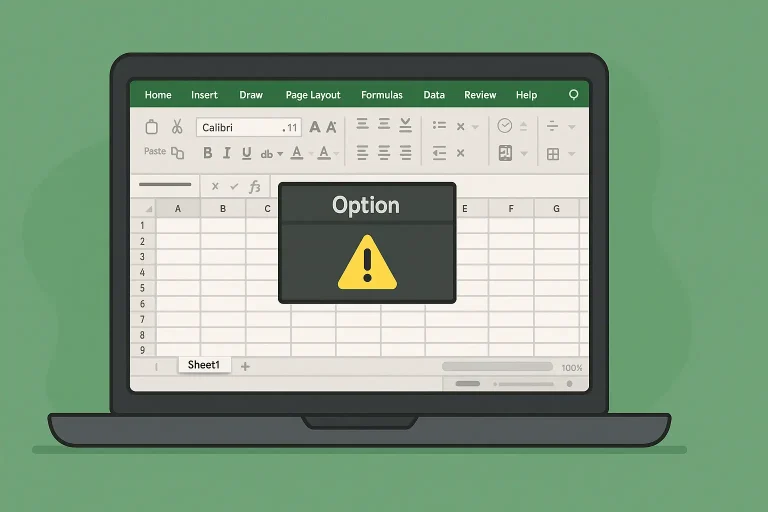 Menu Option di Excel Tidak Aktif? Ini Penyebab dan Cara Mengatasinya