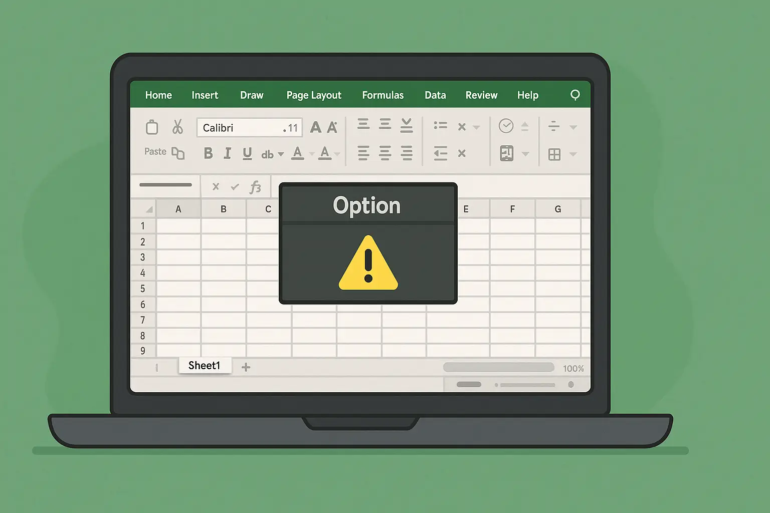 Menu Option di Excel Tidak Aktif? Ini Penyebab dan Cara Mengatasinya