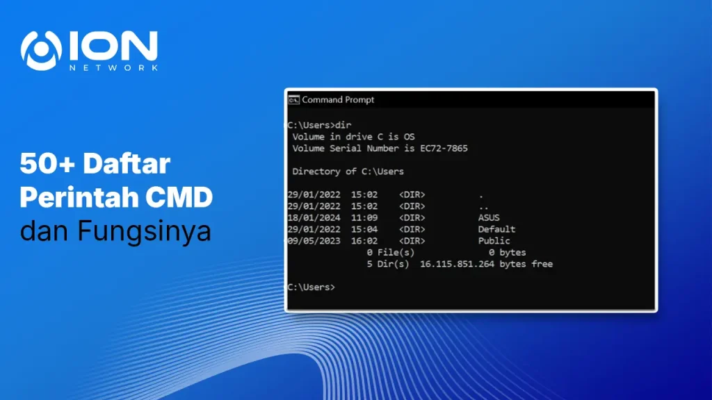 Daftar Perintah CMD dan Fungsinya
