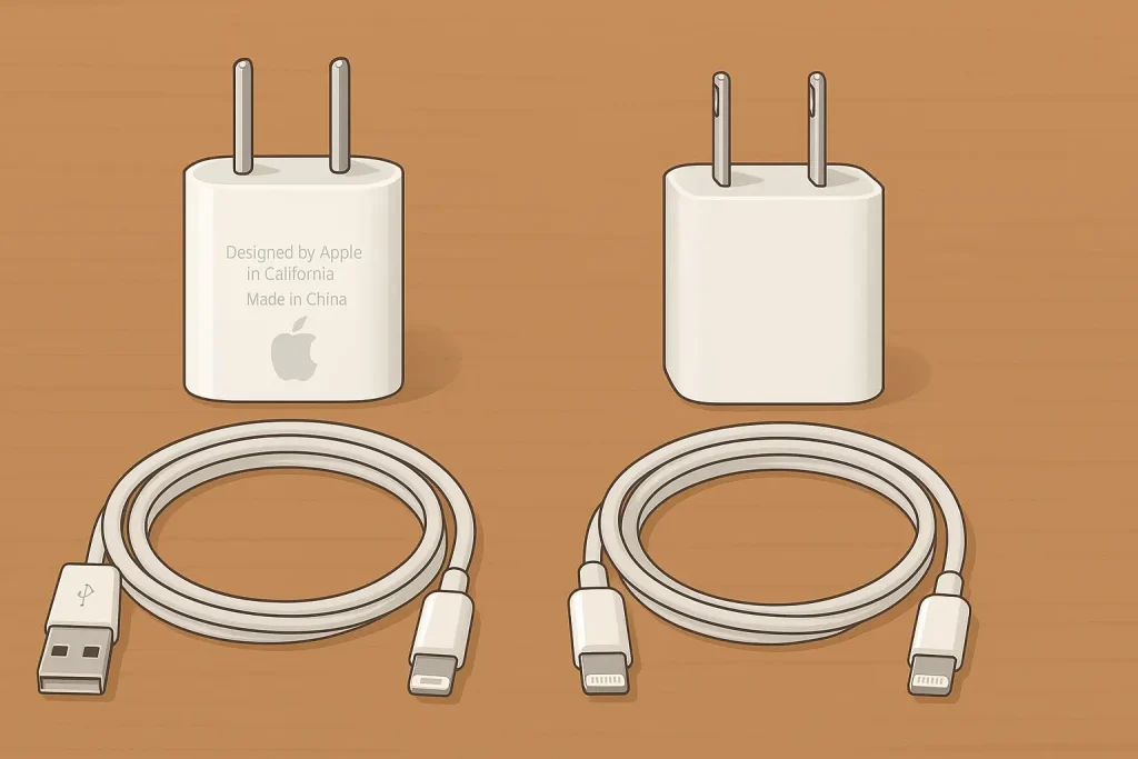 cara membedakan charger ori dan kw iPhone