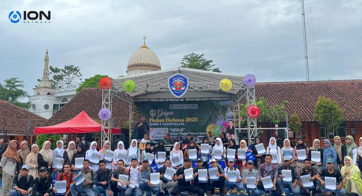 Koneksi Cepat dari ION Network Menguatkan Semangat Literasi di “Gebyar Bulan Bahasa” SMKN 4 Tasikmalaya