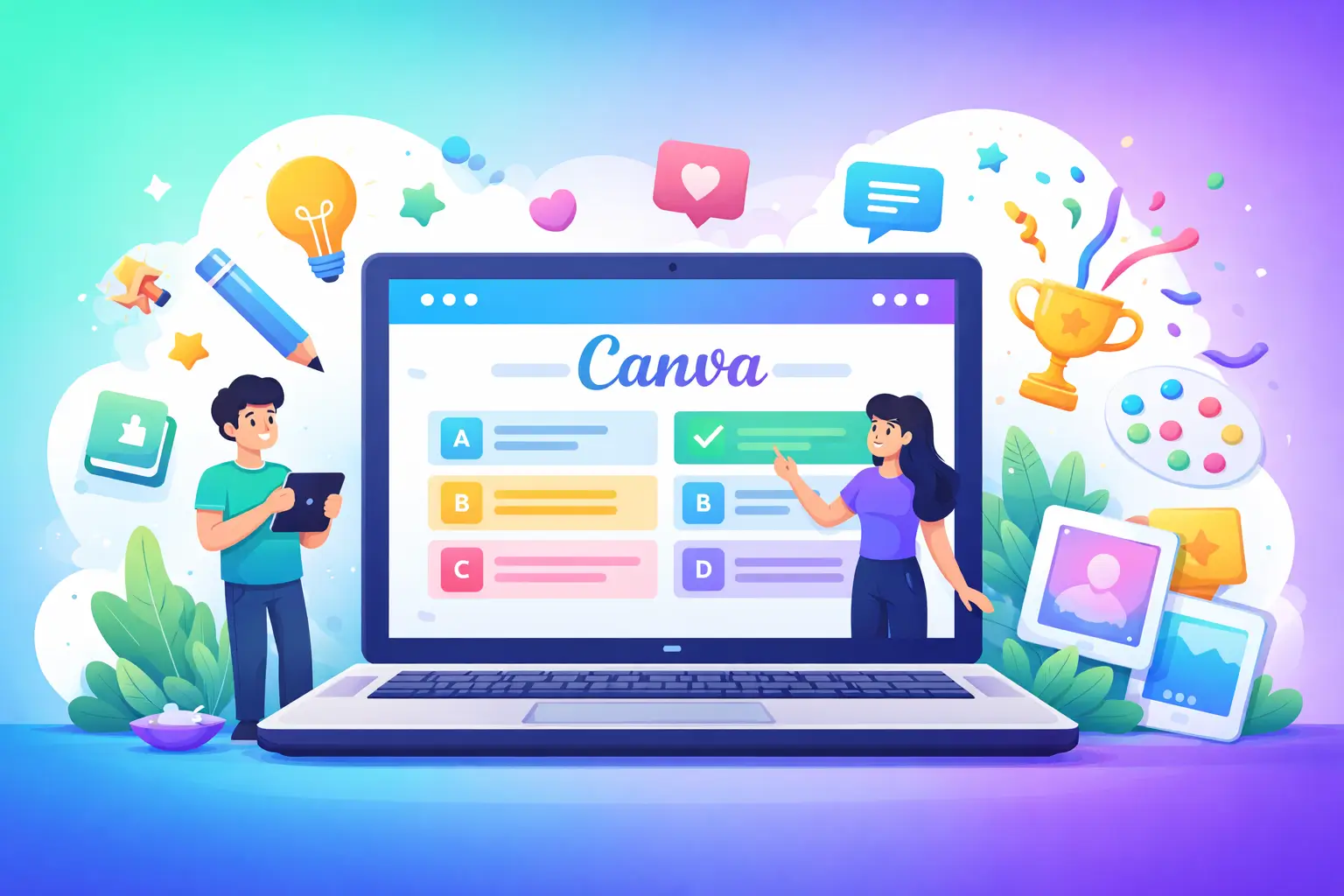 Cara Membuat Kuis Interaktif di Canva yang Seru dan Menarik
