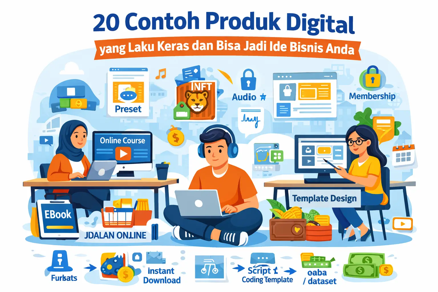20 Contoh Produk Digital yang Laku Keras dan Bisa Jadi Ide Bisnis Anda