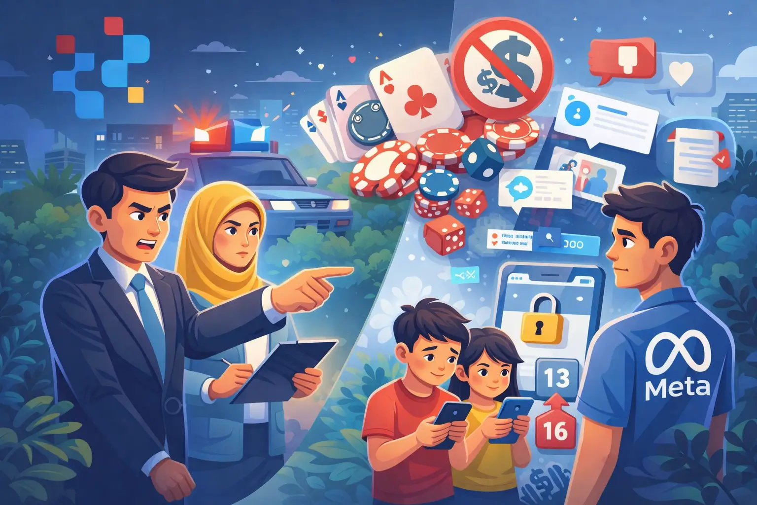 Komdigi Tegur Meta, Soroti Judi Online hingga Siapkan Aturan Pembatasan Usia Medsos untuk Anak