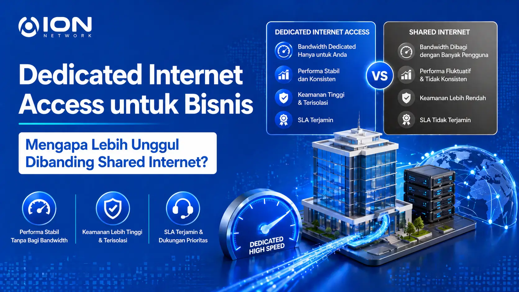 Dedicated Internet Access untuk Bisnis: Mengapa Lebih Unggul Dibanding Shared Internet?