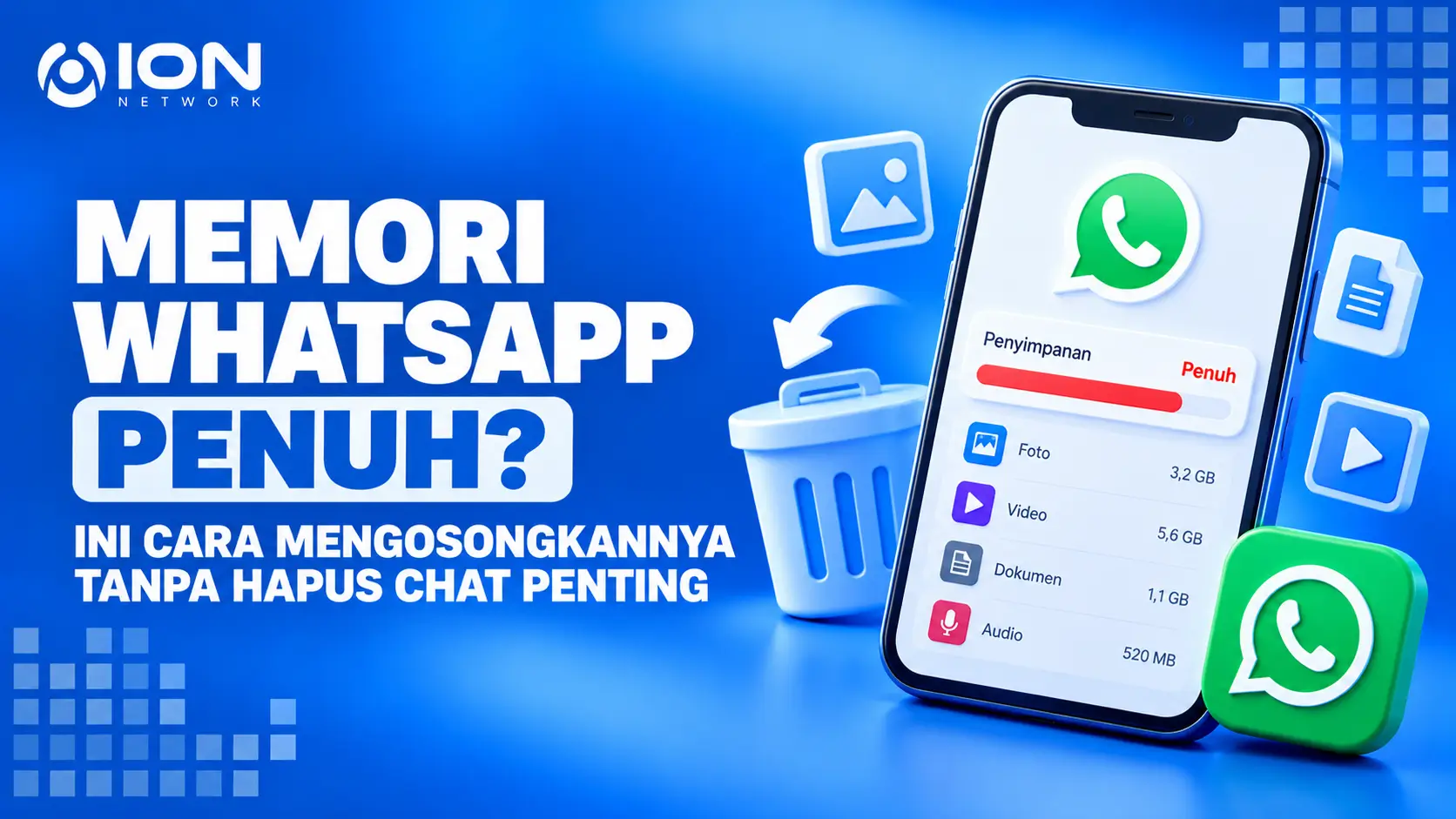 Cara Mengosongkan Memori WhatsApp yang Penuh Tanpa Menghapus Chat Penting